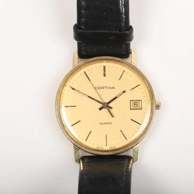 ARMBANDSUR, Certina quartz, 14 K guld.