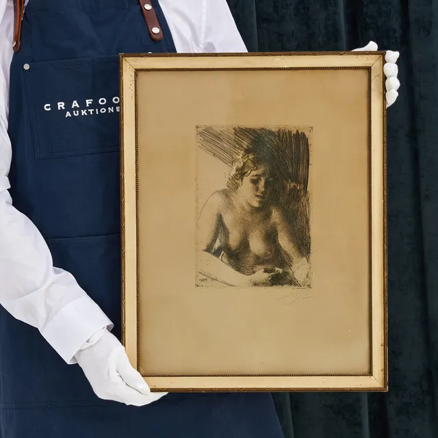 ANDERS ZORN (SVERIGE, 1860-1920). "Byst". 1916, signerad i blyerts, III état av III, etsning.