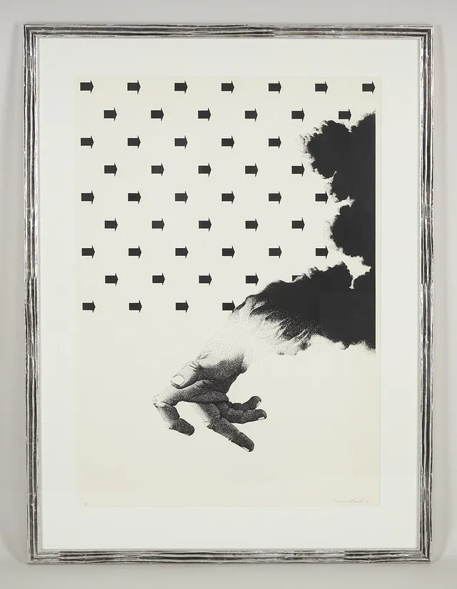 KIMMO KAIVANTO. "Z", signerad samt daterad -70, serigrafi, tait. kpl.