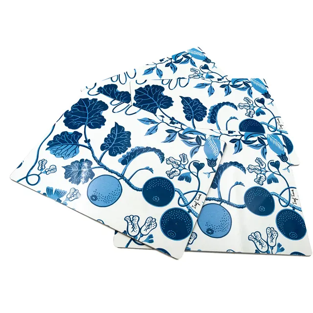 JOSEF FRANK. Underlägg, "La Plata", 4 st. Svenskt Tenn.