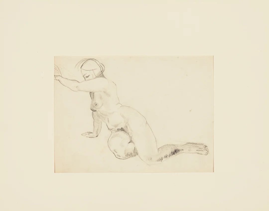 Ness, Bjarne — Liggende akt, 1923 — Kunst/Øvrig billedkunst — Blomqvist