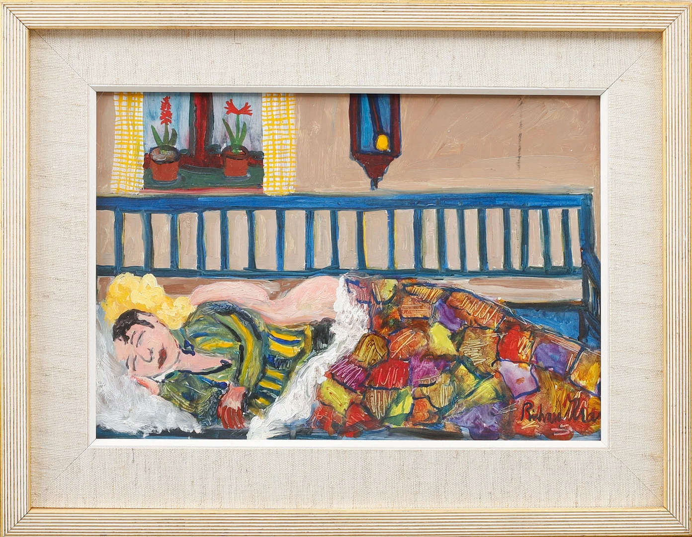 RICHARD KRANTZ. Oljemålningar, 2 st, på pannå, signerade. — Paintings — Göteborgs Auktionsverk