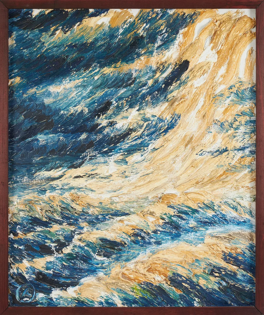 BISSE THOFELT. Havsmotiv, olja på duk, signerad. — Paintings — Stockholms Auktionsverk Sickla