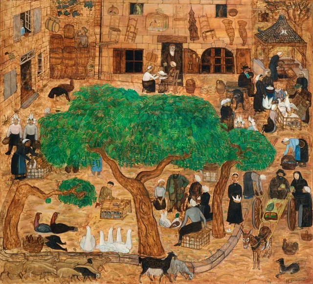 Hilding Linnqvist, "Fågeltorget i Chinon".