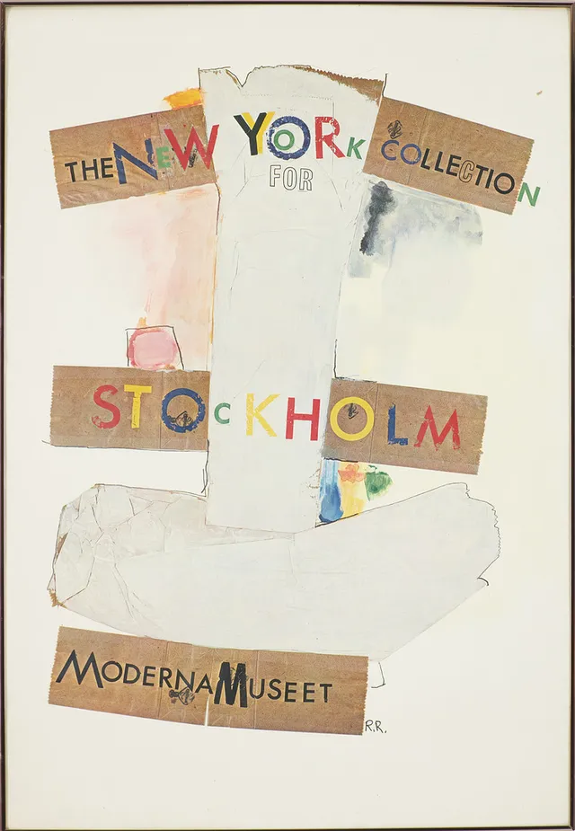 ROBERT RAUSCHENBERG. Affisch, 1970, Moderna Museet, Stockholm.