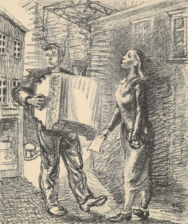 Krohg, Per — Gatemusikanter, 1948