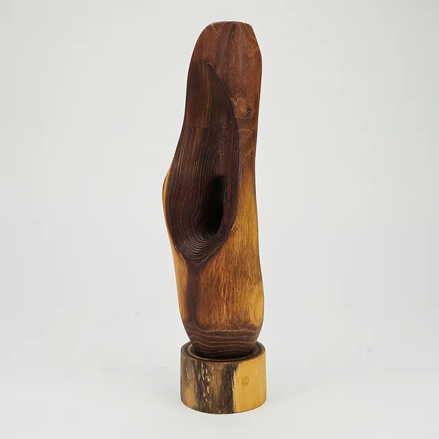SVEN OLSSON. Skulptur, trä, monogramsignerad SO.