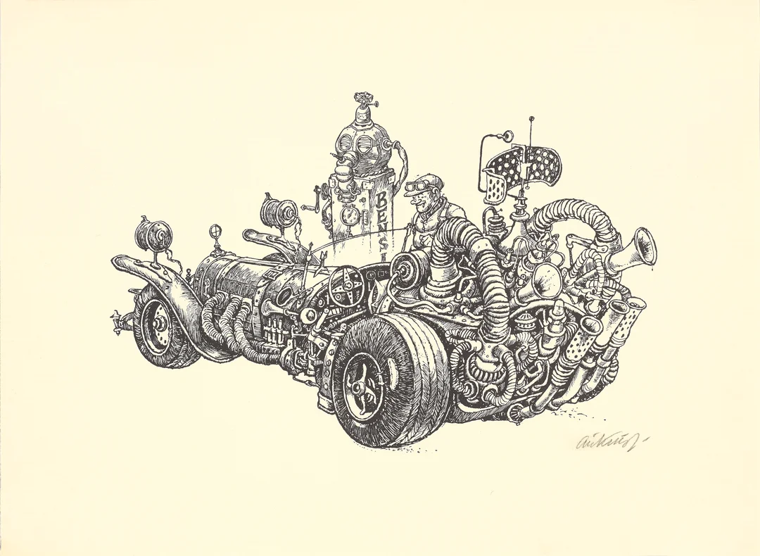 Aukrust, Kjell — "Il Tempo Gigante" — Kunst/Grafikk — Blomqvist