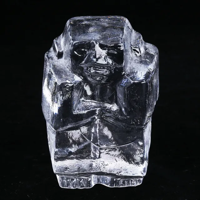 ERIK HÖGLUND. Ansikte, glas, signerad, "Boda H 1074".