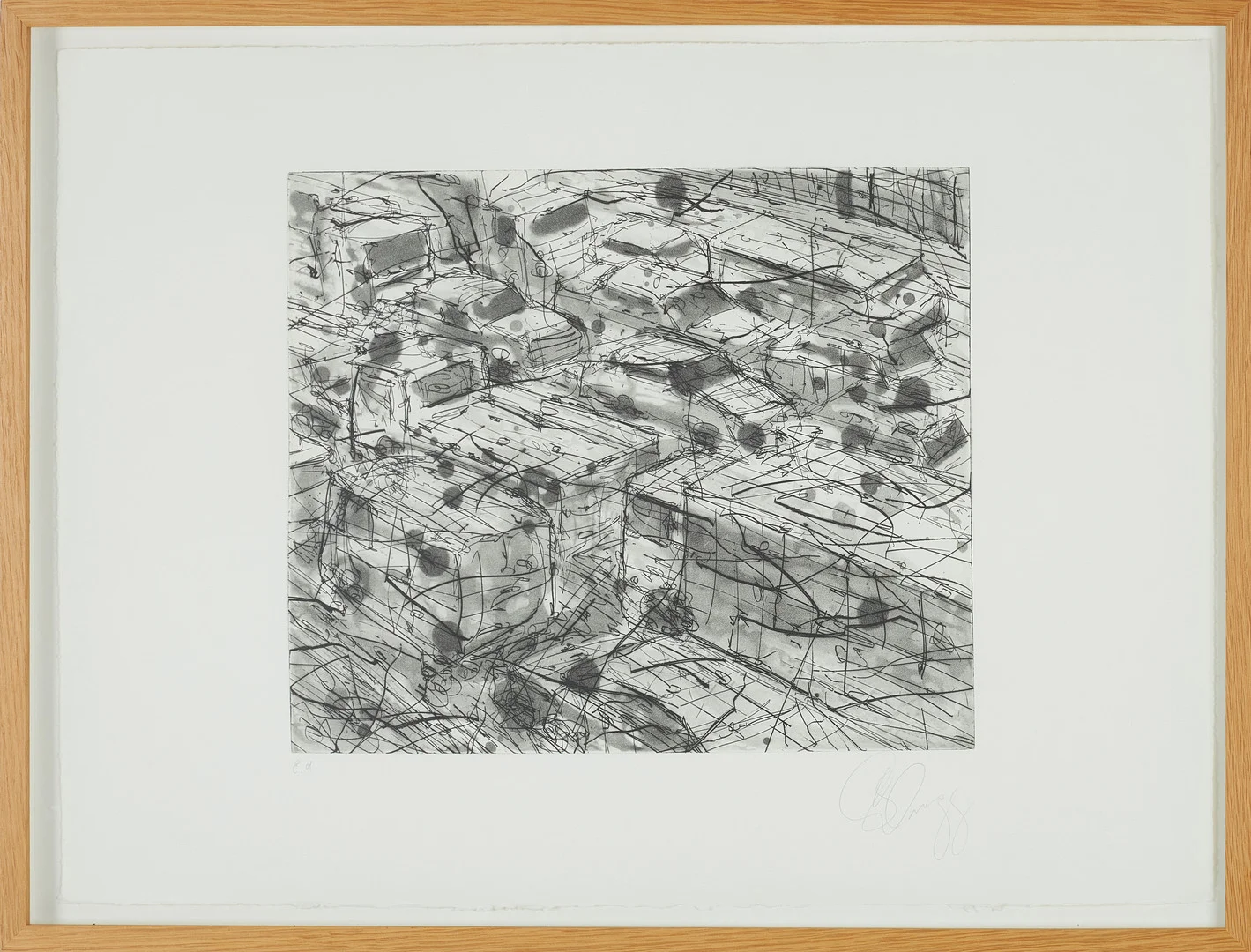 TONY CRAGG. Etsning ur serien "Static", signerad och numrerad E.A. — Engravings & Prints — Stockholms Auktionsverk Sickla