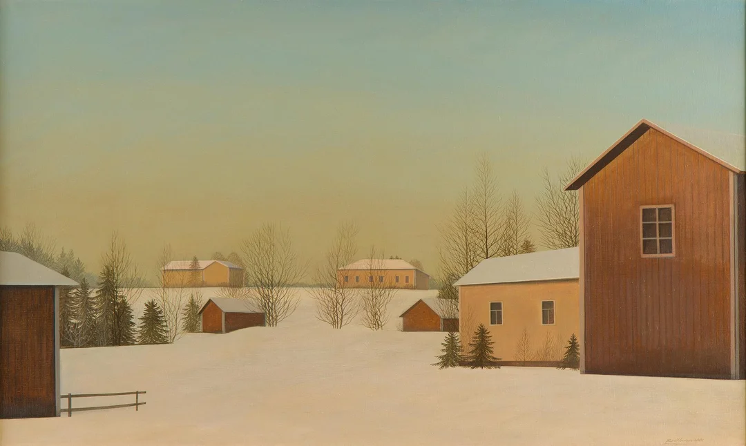 Risto Vilhunen, Vinterlandskap. — Konst/Modern finländsk konst — Bukowskis