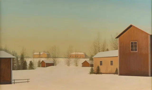Risto Vilhunen, Vinterlandskap.