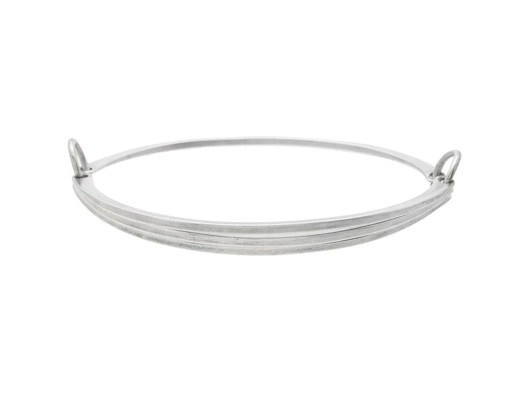 PER DÅVIK, alton, armring, ihopfällbar, sterlingsilver, Falköping 1973, innermått ca 6,1 x 7,0 cm, vikt 16,5 g. — Smycken/Armring — Kaplans