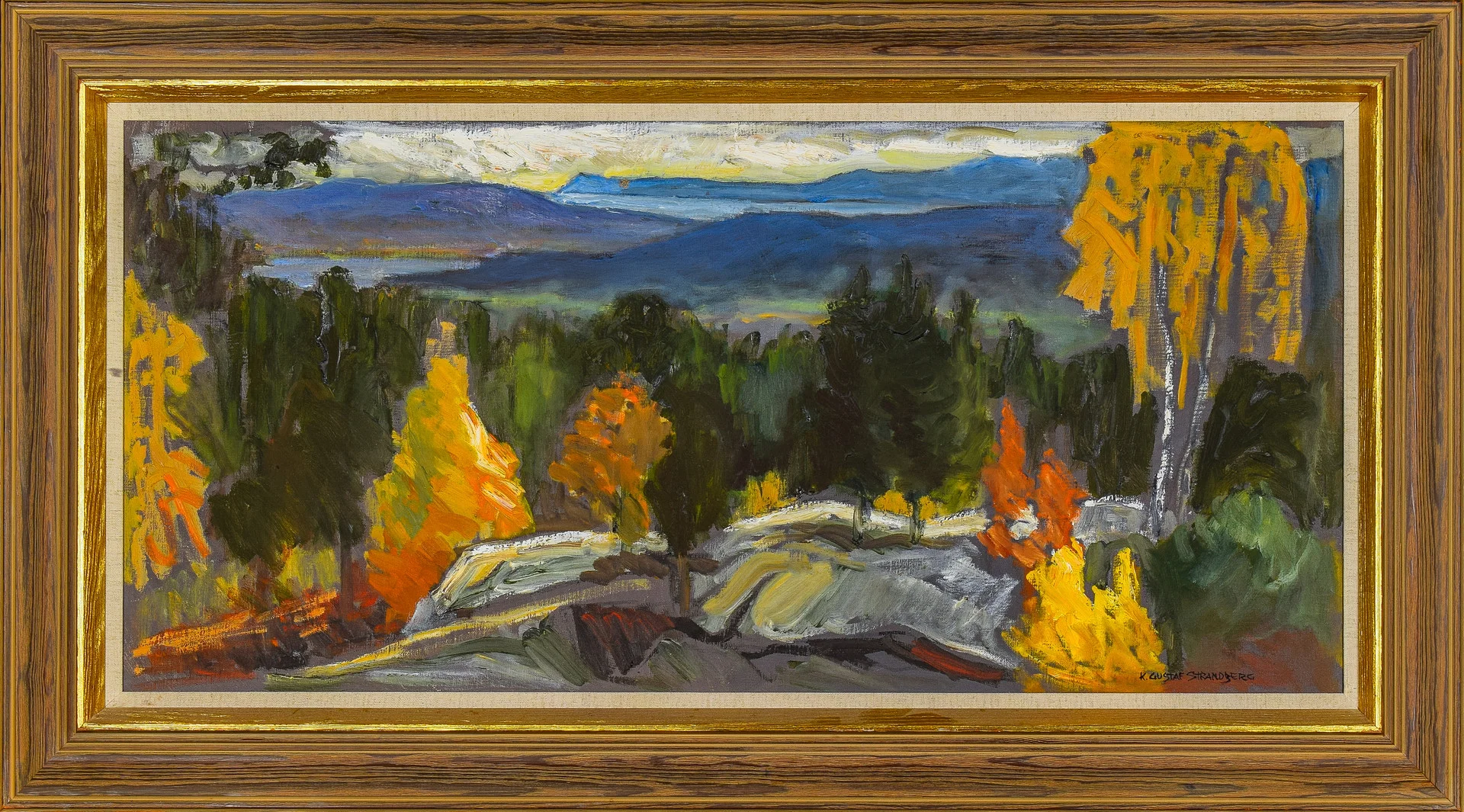 KARL GUSTAF STRANDBERG. Olja på duk, Signerad. — Paintings — Norrlands Auktionsverk