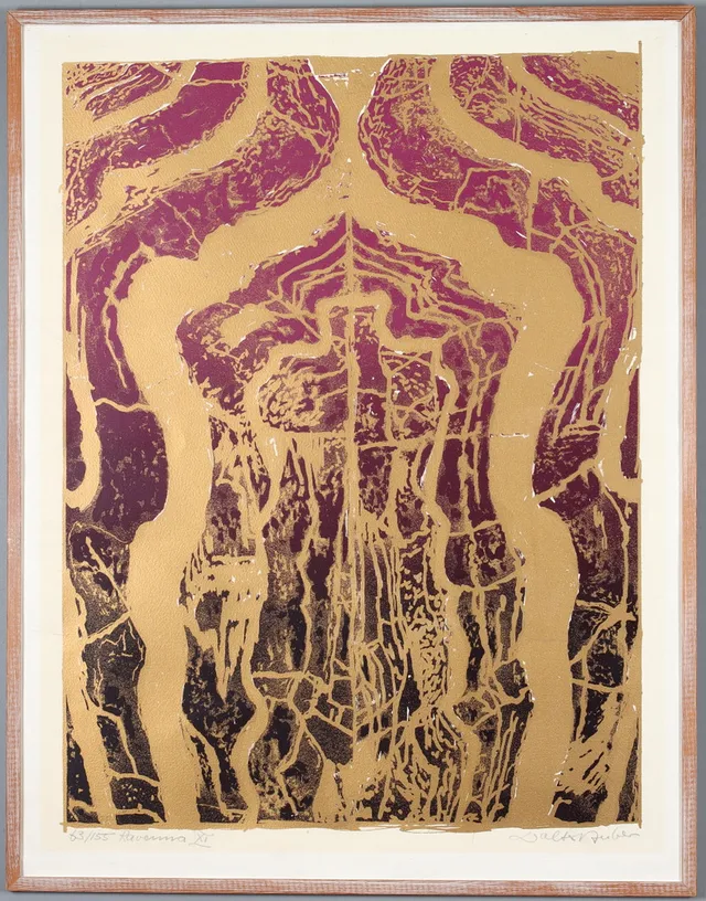 WALTER HUBER. "Ravenna XI", seriegrafi, signerad och numrerad 63/155.