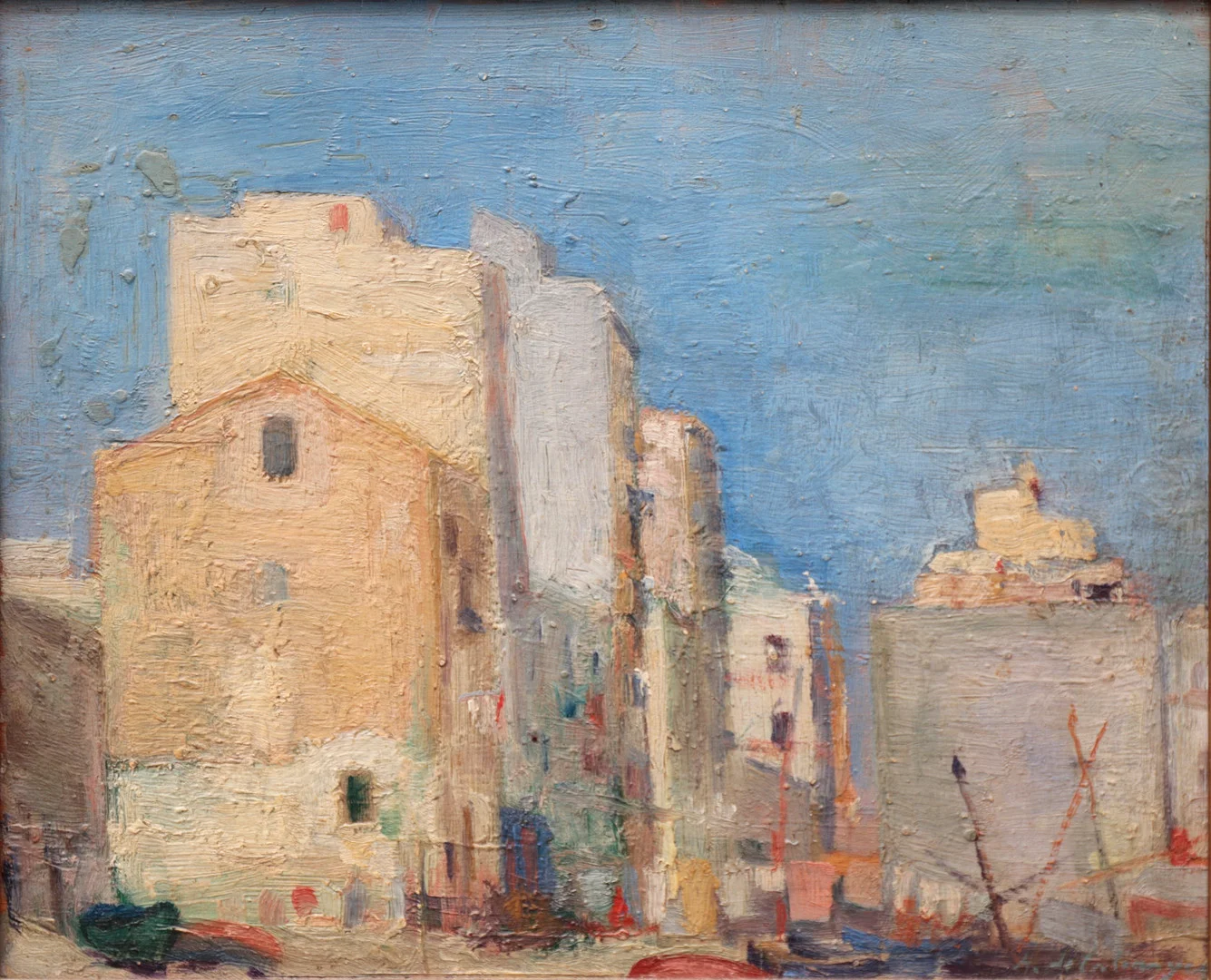 ALEXANDRE DE CABANYES. Urban view. — Paintings — Balclis