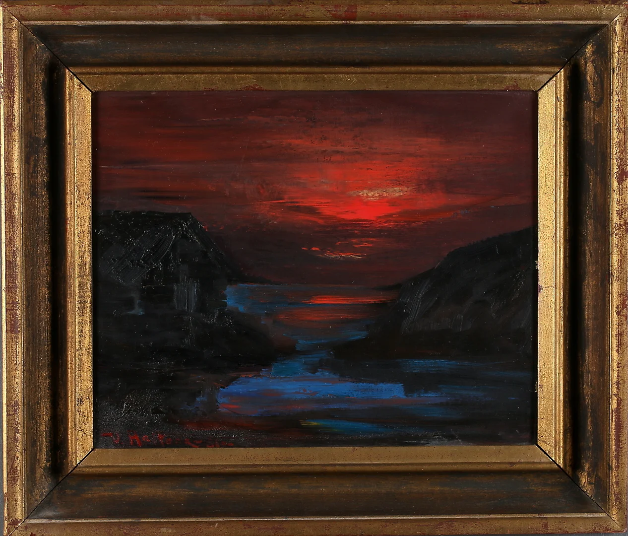 VEIKKO AALTONA. Olja på duk, signerad. — Paintings — Stadsauktion Sundsvall