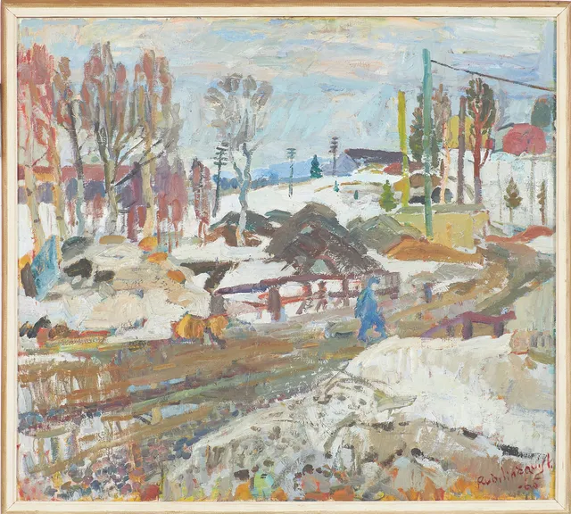 RAGNAR LINDQUIST (1906-1986). Landskapsmotiv, olja på duk, signerad, daterad -65.