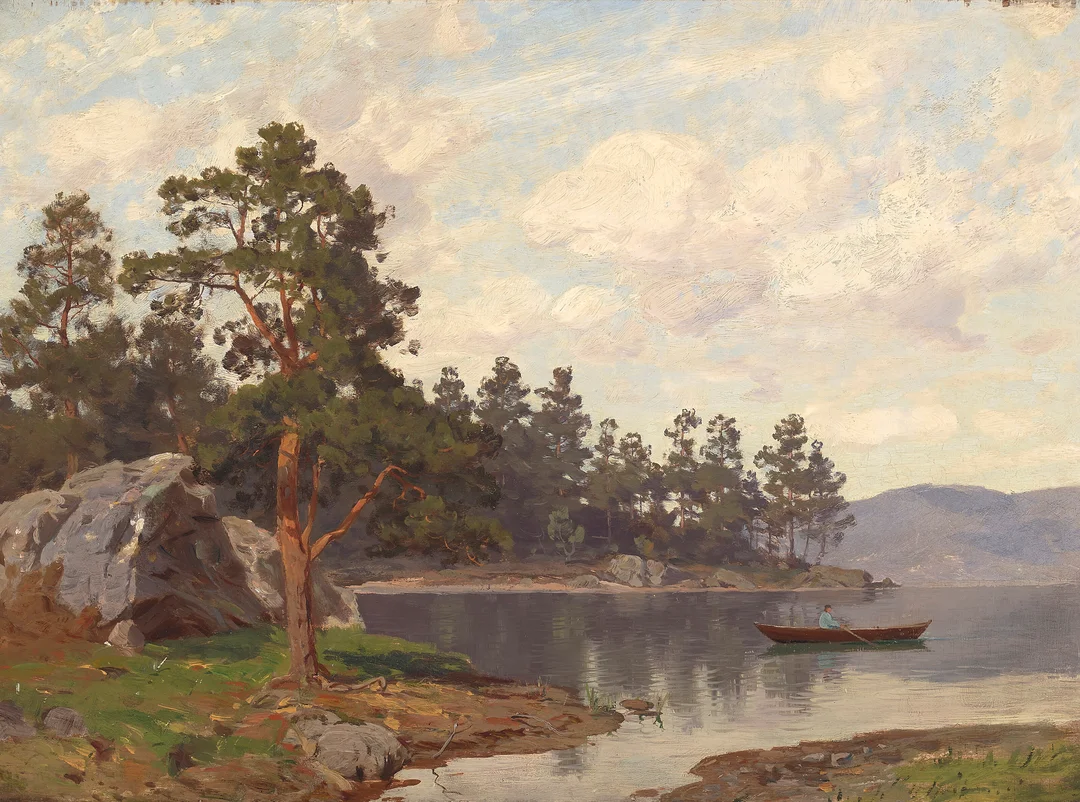 Borgen, Fredrik — En rotur — Kunst/Maleri — Blomqvist