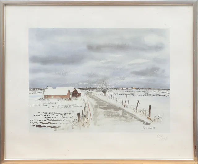 ANNE WILKS. LITO, numrerad, tryckt signatur.