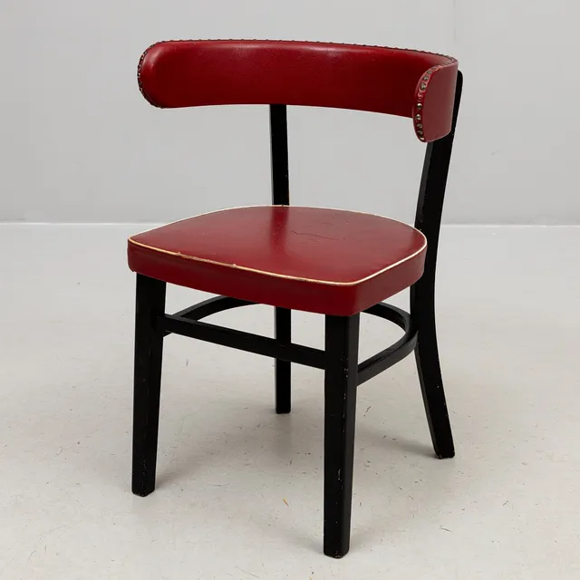 WERNER WEST. Karmstol, "Hugging chair", Wilhelm Schauman Ltd, 1940-tal.