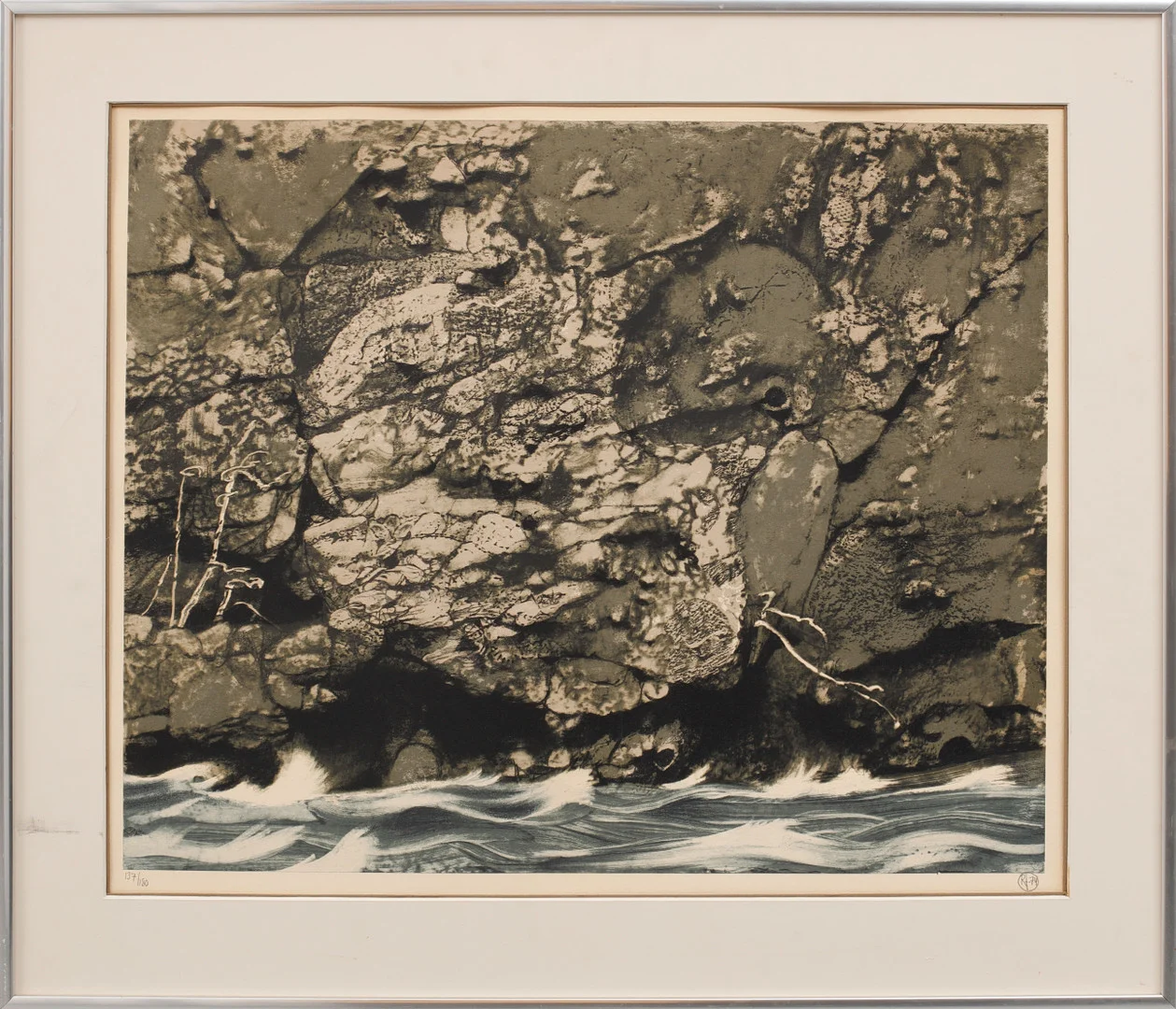 ROJ FRIBERG. Färglitografi, signerad, numrerad 137/180 och daterad -74. — Engravings & Prints — Göteborgs Auktionsverk