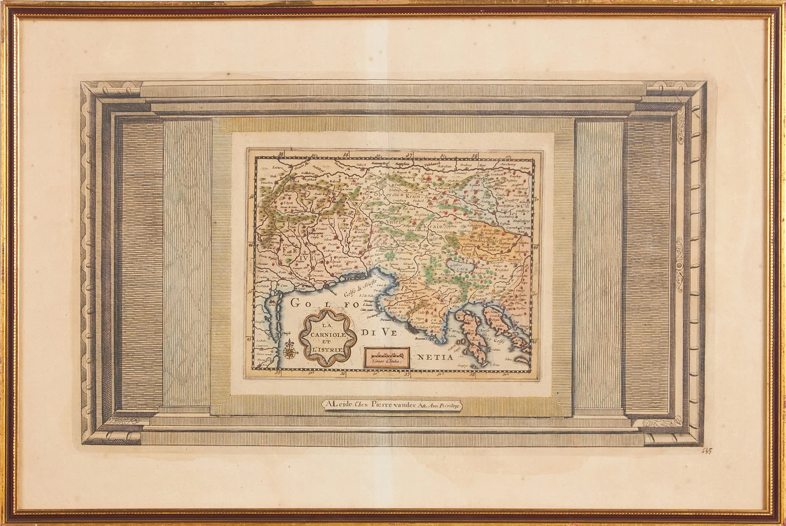 KARTA ITALIEN, BALKAN. La Carniole et L'Istrie. 1714. — Maps — Stockholms Auktionsverk Magasin 5