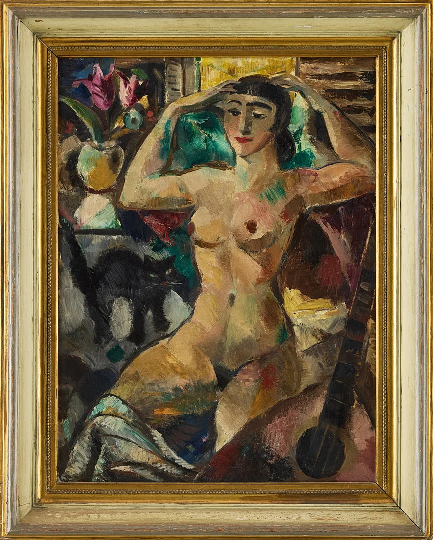 JULES SCHYL. Modell. — Paintings — Stockholms Auktionsverk Magasin 5