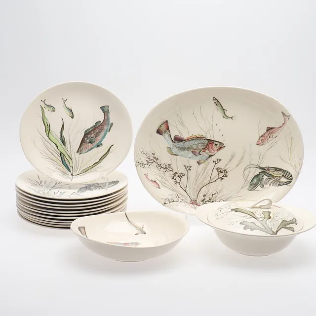 SERVISDELAR,"FISH", Johnson Brothers, England.