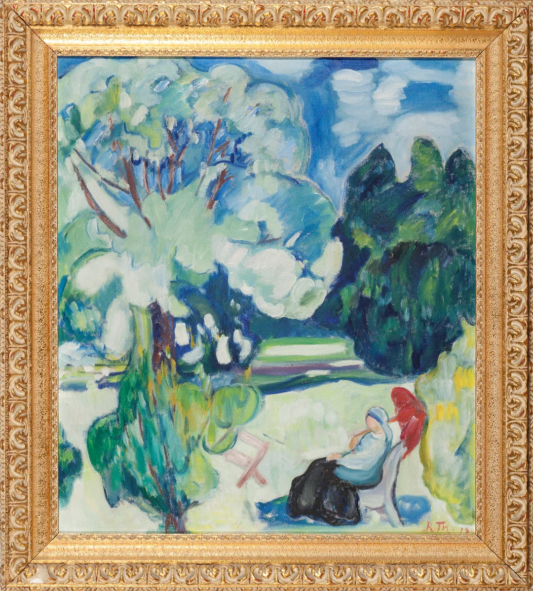 Thygesen, Rudolph — Ung kvinne, 1918 — Kunst/Maleri — Blomqvist