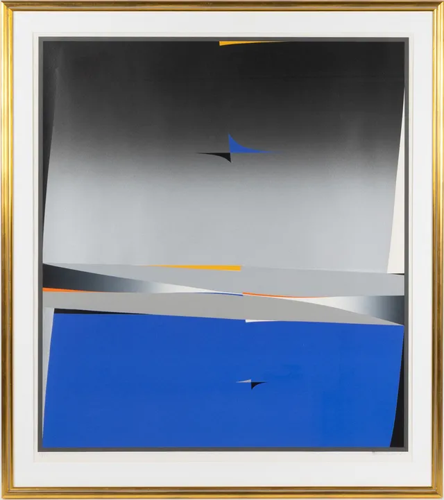 GUNNAR S. GUNDERSEN (NORGE, 1921-1983). "Liten fugl hvisket", färglitografi, ca 1975.