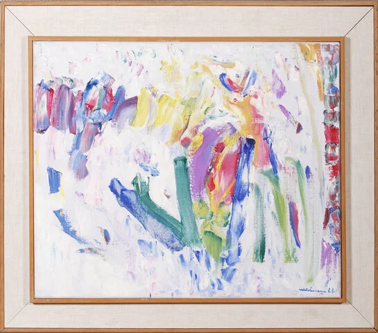 Weidemann, Jakob — "Krokus" 1966 — Kunst/Maleri — Blomqvist