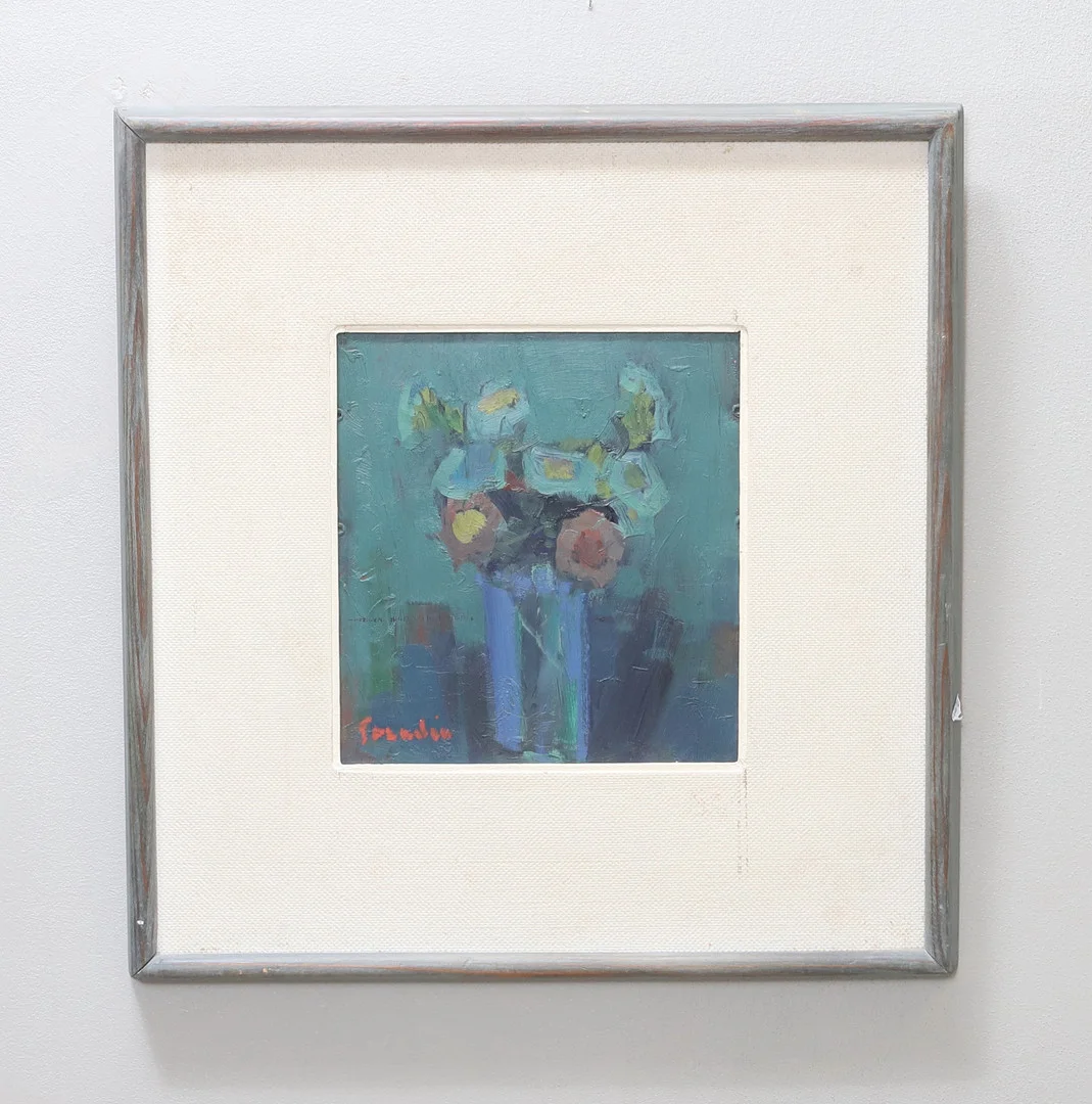 SVÄN GRANDIN. stilleben, olja på pannå, signerad. — Paintings — Gomér & Andersson Nyköping