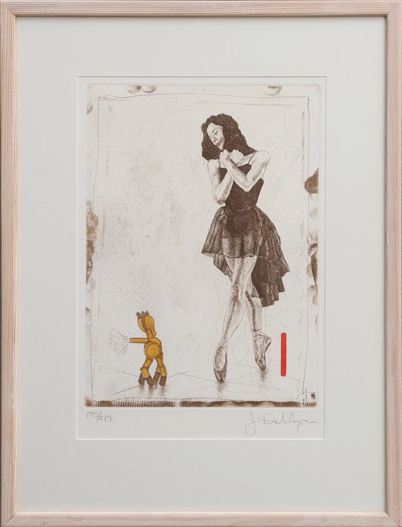 JAN DAHLGREN. BALLERINA, LITOGRAFI, SIGNERAD OCH NUMRERAD 105/237. — Engravings & Prints — Crafoord Auktioner Lund