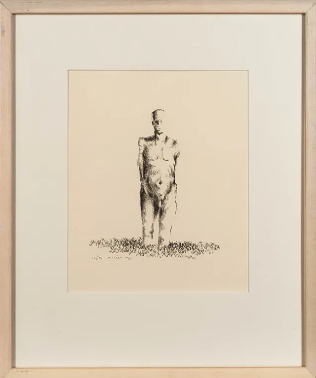 STURE MEIJER. Litografi, Figurmotiv, Numrerad: 13/150, Signerad och daterad 1990.