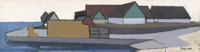 IVAR EKELUND (1908-2002). Kustmotiv, olja på duk, signerad Ekelund.