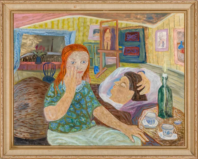 Tysken, Kristian — "To mennesker i et interiør" 1942