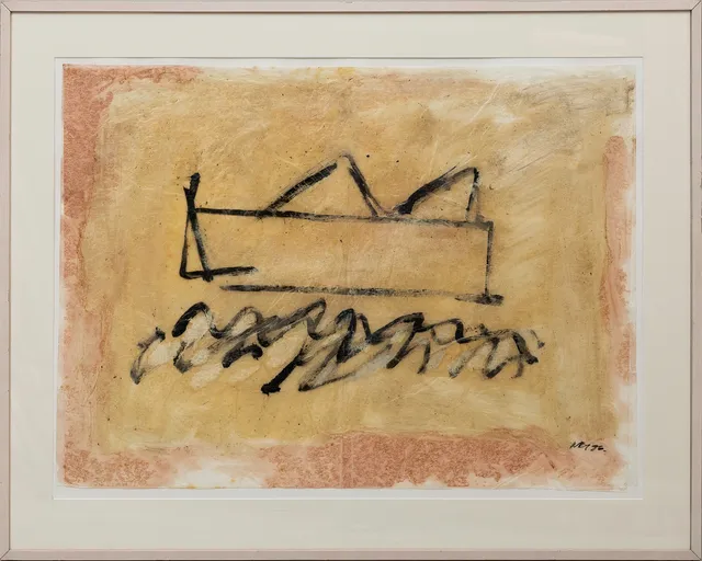 ARAMIS NEY (1943). Komposition, blandteknik, signerad Ney, samt daterad, -86.