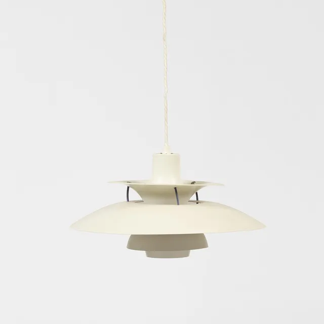 POUL HENNINGSEN. Taklampa, "PH-5", Louis Poulsen, Danmark.