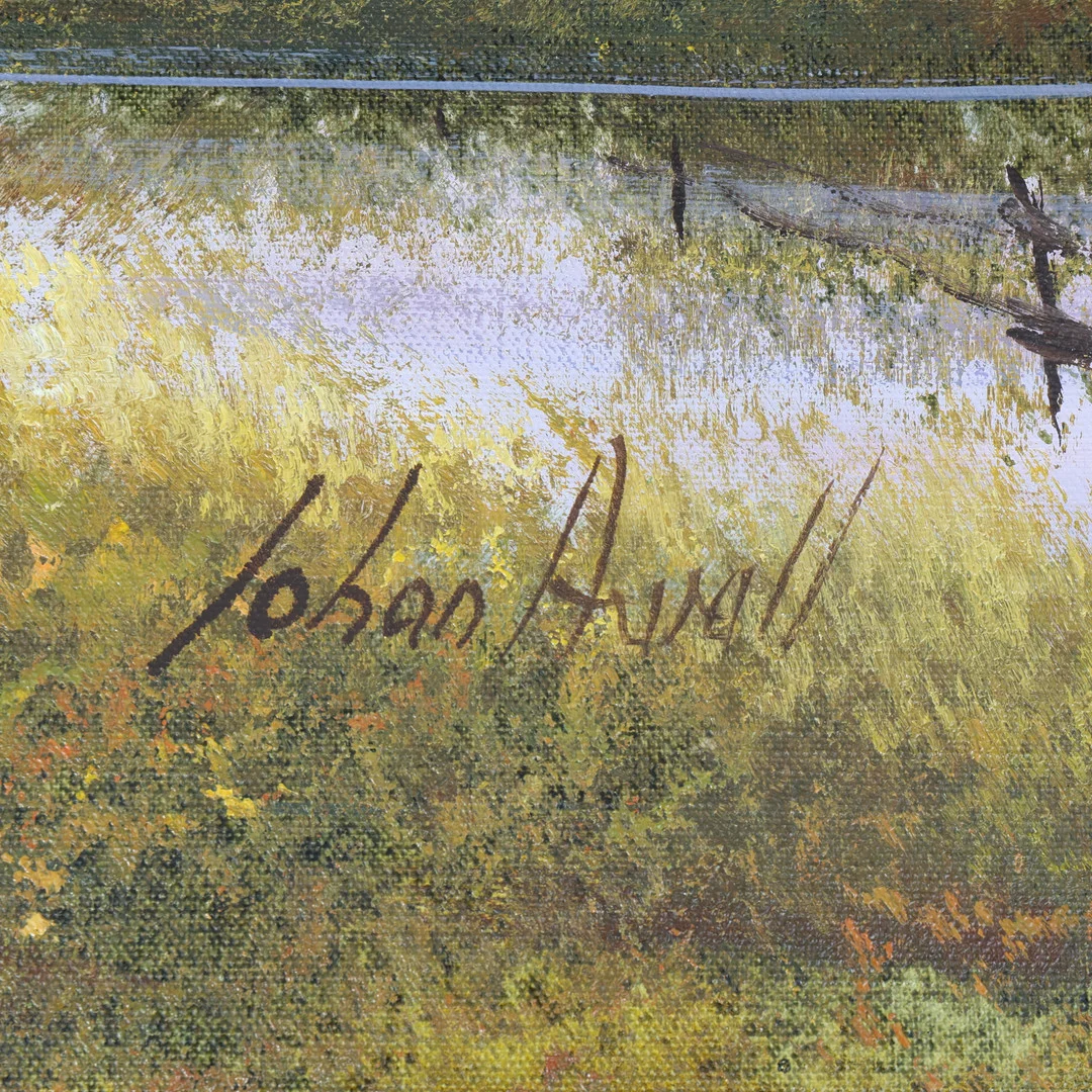 JOHAN ARVALL. Olja på duk, signerad . — Paintings — Södermanlands Auktionsverk