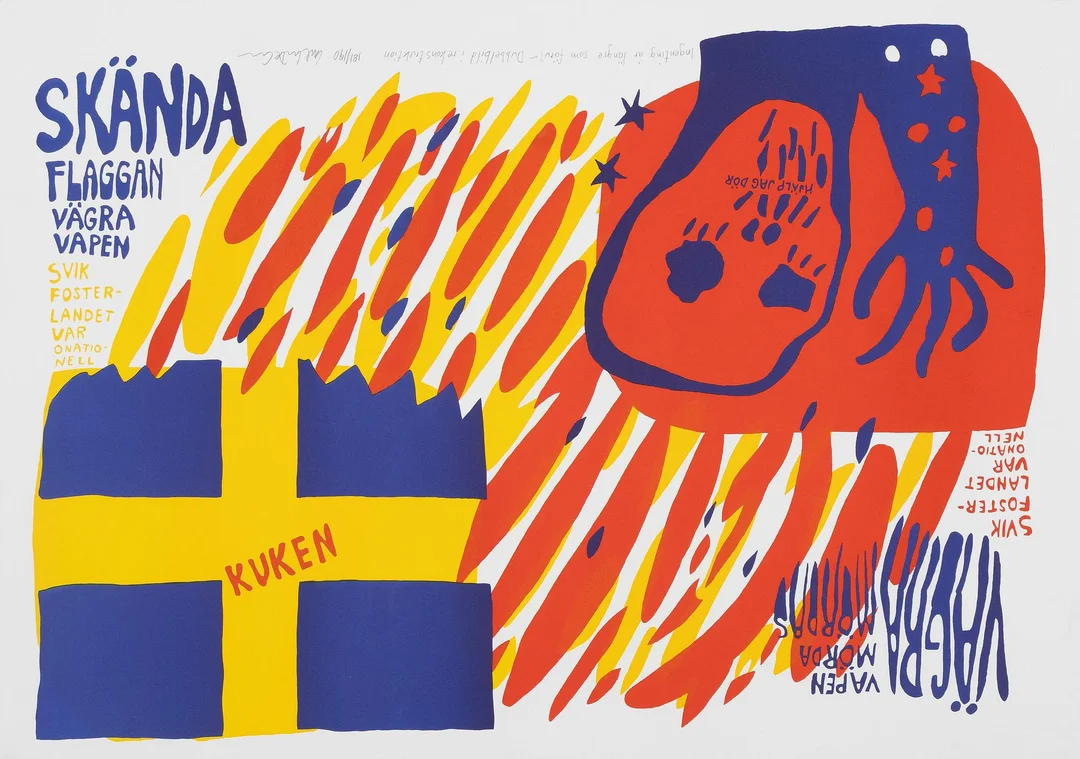 Carl Johan De Geer, "Ingenting är längre som förut - Dubbelbild i rekonstruktion". — Konst/Grafik — Bukowskis