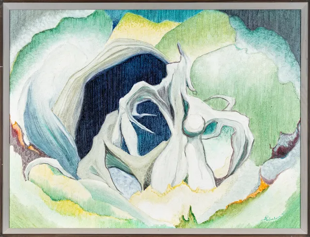 IVAR RÖNNBERG. Olja på pannå, "Gryning", Signerad, 1969.