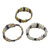 3ER-SET ARMBÄNDER AUS MAGNETISCHEN KETTENGLIEDERN.