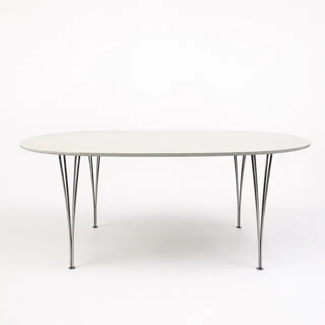 PIET HEIN & BRUNO MATHSSON. matbord, "Superellips", Fritz Hansen, Danmark 1981.