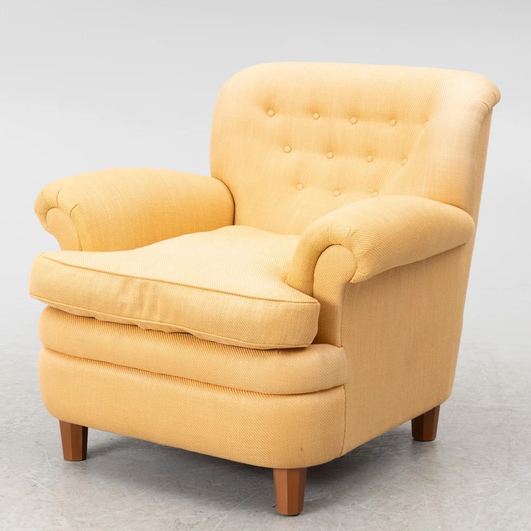 Josef Frank, fåtölj, modell 568, Firma Svenskt Tenn. — Design/Möbler — Bukowskis