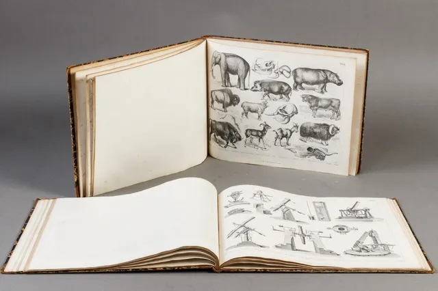 Tysk 'Bilder-Atlas' fra 1849, 2 bind (2)