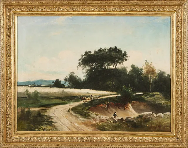 ADOLF MACKEPRANG. Landskapsmotiv, monogramsignerad -93, olja på duk.