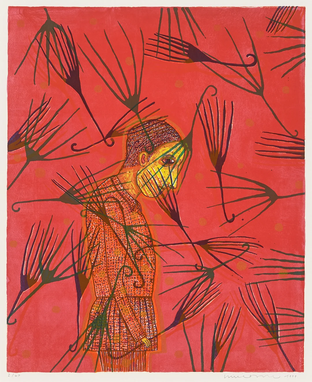 Killi-Olsen, Kjell Erik — "Genanse og verdighet" 1999 — Kunst/Grafikk — Blomqvist