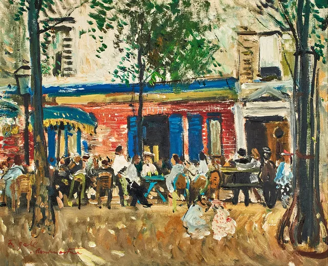 FRANCOIS GALL. Montmartre, olja på duk, 40 x 46 cm.