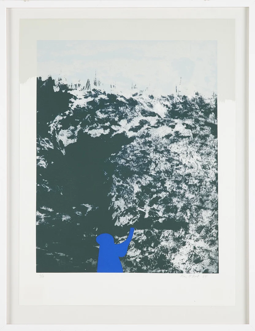 MAX BOOK. Komposition, litografi, signerad, numrerad 6/50. — Engravings & Prints — Stockholms Auktionsverk Sickla